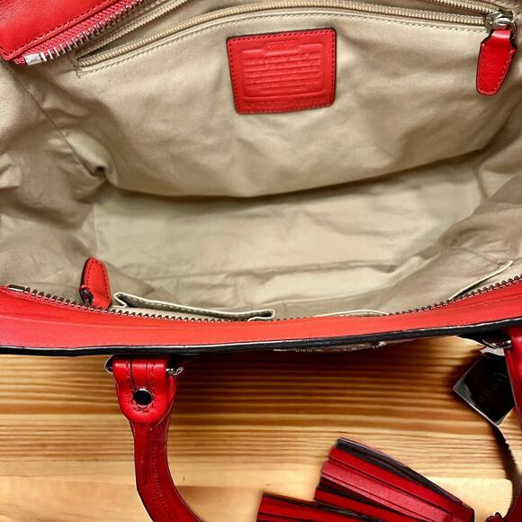 Coach 19989 Legacy Ocelot Candace Leather Satchel & Matching Wristlet - Picture 6 of 16